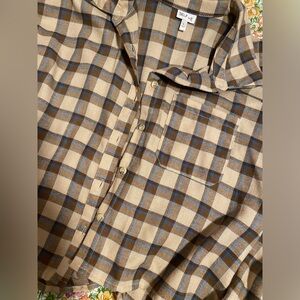 Soft brown flannel